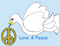 White peace Dove