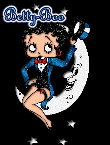 betty boop on the moon