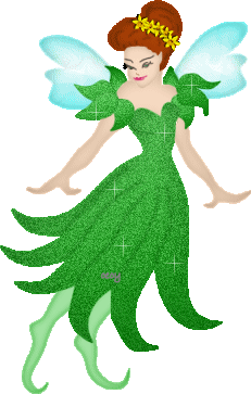 fairy in green dress
