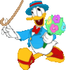 donald with some flowers