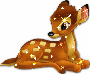 glittery bambi