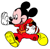 mickey playing football