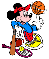 mickey playing sports