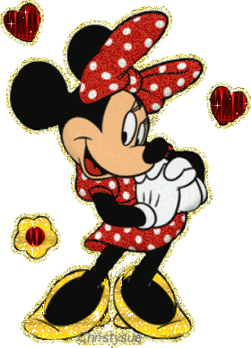 minnie mouse with hearts
