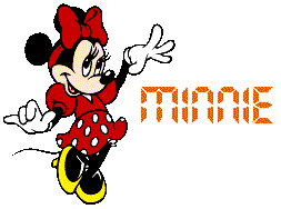 minnie with her name