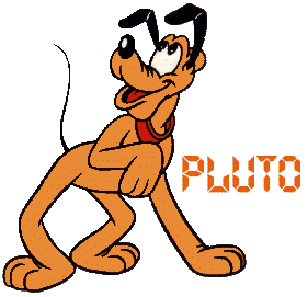 pluto with his name