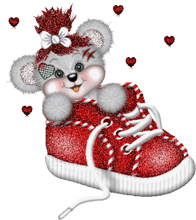 teddybear in shoe