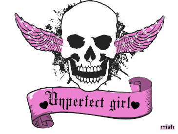unperfect girl light pink skull...