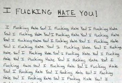 hate you!