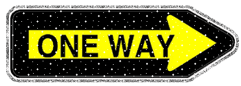 Sign. ONE WAY