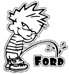 Calvin Peeing On Ford