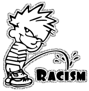 Calvin Peeing On Racism