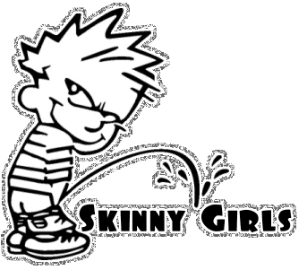 Calvin Peeing On Skinny Girls