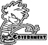 Calvin Peeing On Government