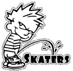 Calvin Peeing On Skaters