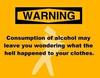 Alcohol warning