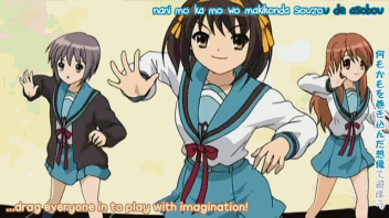 anime dance Melancholy of Haruhi Suzumiya
