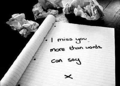 I miss you