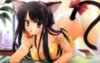 Anime girl cat