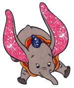 Glitter Elephant Dumbo