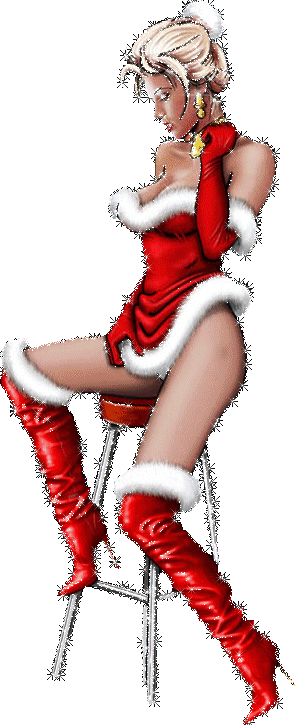 Happy Holidays! Girl in red