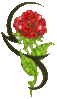 Glitter Flower Rose