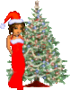 Christmas Tree & Girl