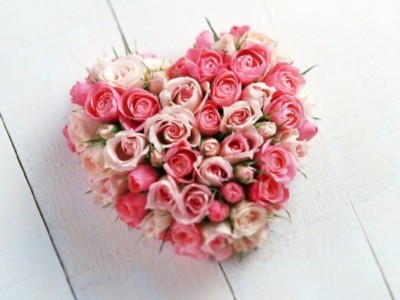 Love heart roses