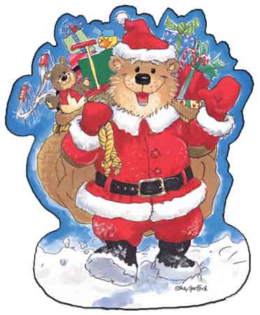 Christmas Santa Bear