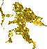 Gold Glitter Cupid Angel