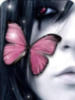 Girl cry butterfly