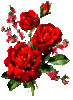 Glitter Flowers Red Roses