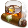 Whiskey and cigar