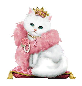 Glitter Cute Cat Queen