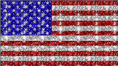 Glitter USA flag