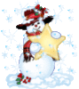 Snowman with star