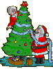 Christmas Tree & Santa