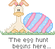 The egg hunt begins here...