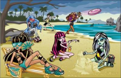 Monster High on the beach