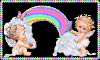 Angels with Rainbow