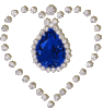 Blue Diamond Heart