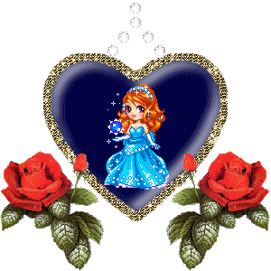 Princess Doll in the Blue Heart