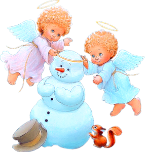 Angels and Snowman
