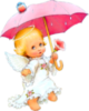 Cute Angel with Umbrella