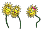 Flowers dancing