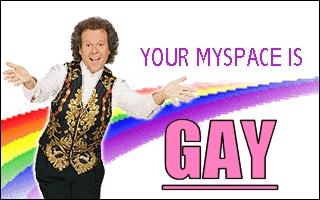 Your Myspace Is Gay