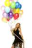 Happy Birthday Girl with Ballons