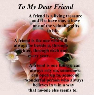To My Dear Friend