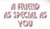 A FRIEND AS SPECIAL AS YOU