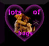 Lots of Hugs Cute bears in the Heart